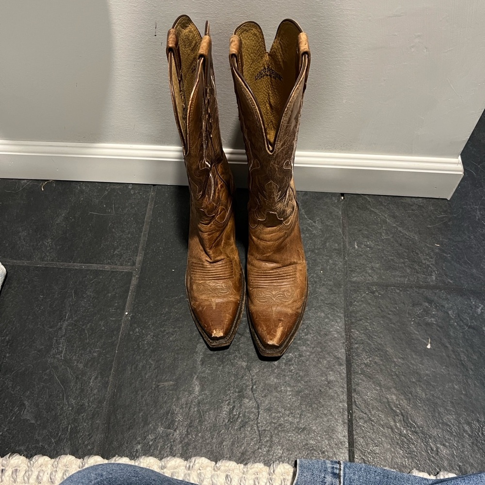 Lucchese Brown Ankle Boots
